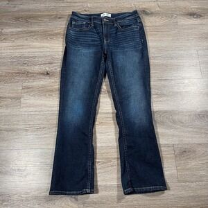 BKE  Women's Jeans Stella Tailored Bootcut Mid Rise Slim Fit Denim 31x29.5 Blue